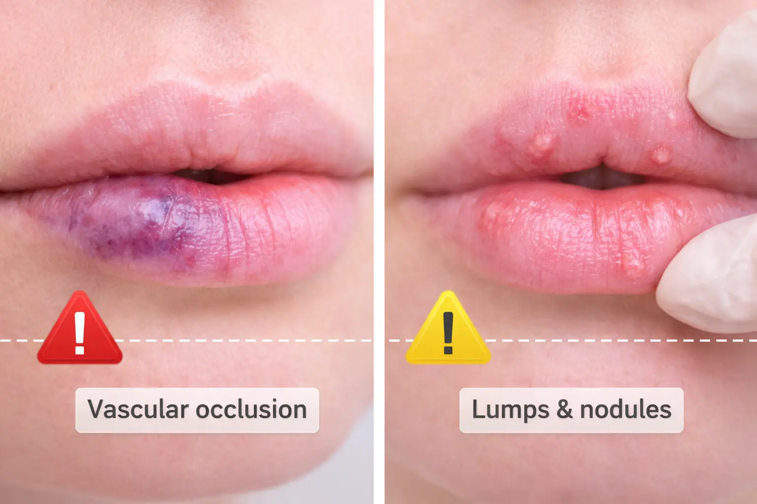 Lip filler risks and complications consultation safety discussion UK clinic
